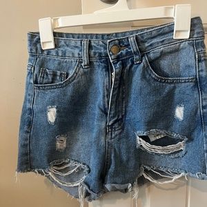 Shein Denim Small Cutoff Shorts